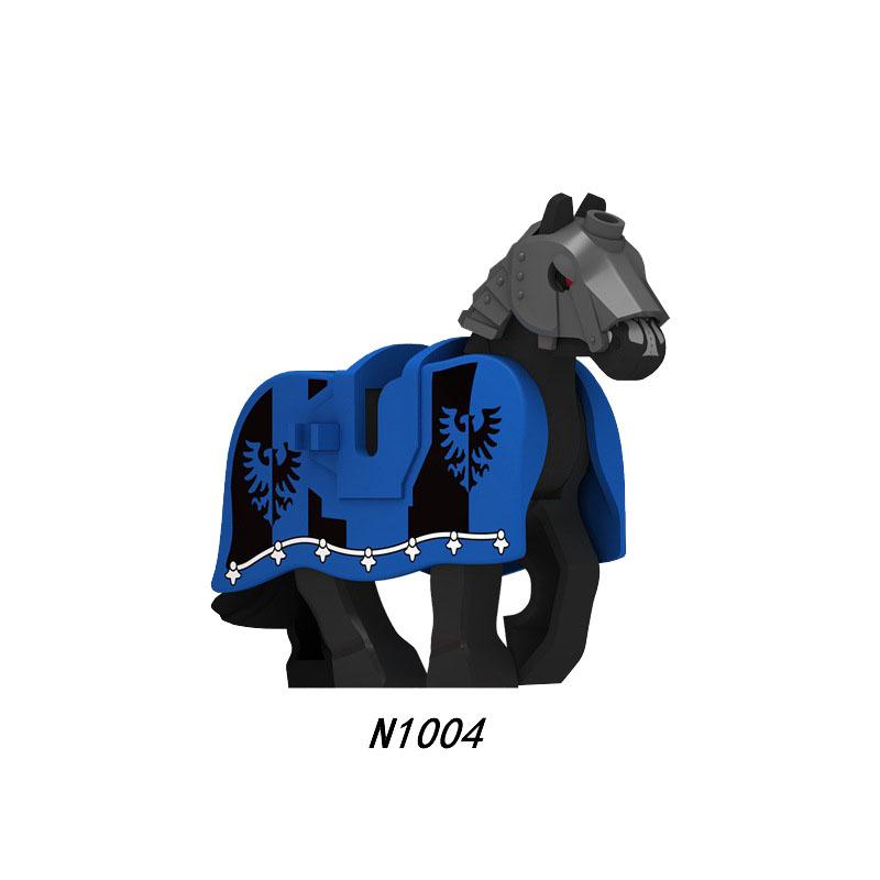 Medieval Castle Knight Building Block African Animal Elephant Tiger Camel Deer Bear Dragon Horse soldier Sheep Boar MOC Toy Gift