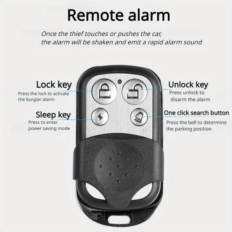 1pc Mountainbike Glocke Drahtlose ElectronicHorn Remote Vontrol Anti-diebstahl Alarm USB Aufladen