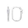 Luxenter Earrings with Cubic Zirconia Bright Silver Finish - Risgau
