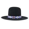 Pure Wool Hat, Round Top Felt Hat, Solid Color Sheep Hat Felt Hat