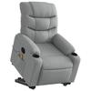 VidaXL Fauteuil de Massage Inclinable, Chaise de Relaxation avec Dossier et Repose-pied Réglables, Siège de Salon Salle de 3206654