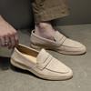 Boken Loafers Suede Handmade Casual Men's Casual Lazy One-pedal Galoshes Work Shoes 8225-J