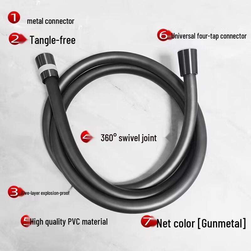 OLOEY Telescopic Toilet Sprayer Hose, Copper Core