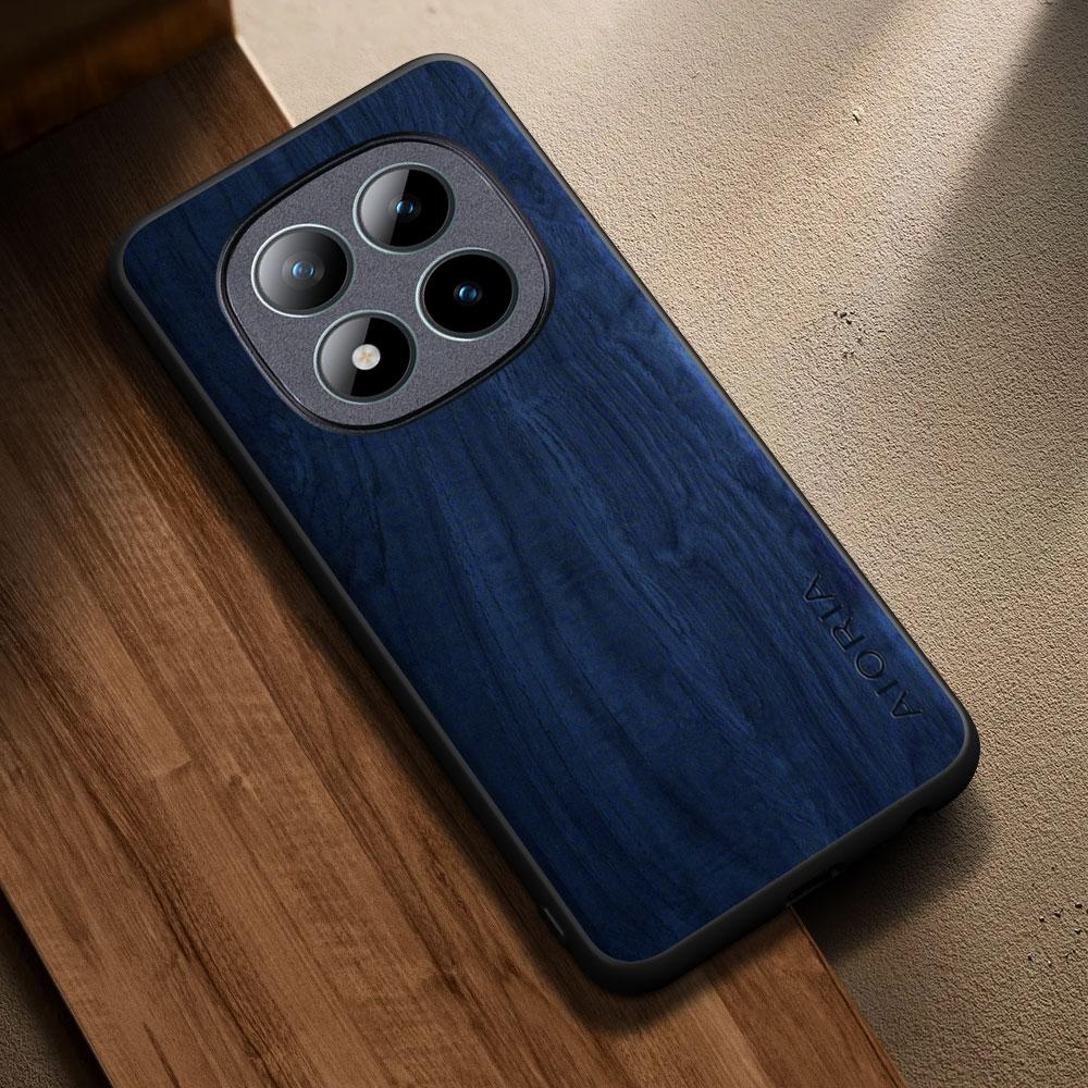 For Xiaomi Redmi Note 15 14 Pro Plus Case Capa Coque Stylish Premium Wooden Pattern Pu Leather Phone Cover Funda