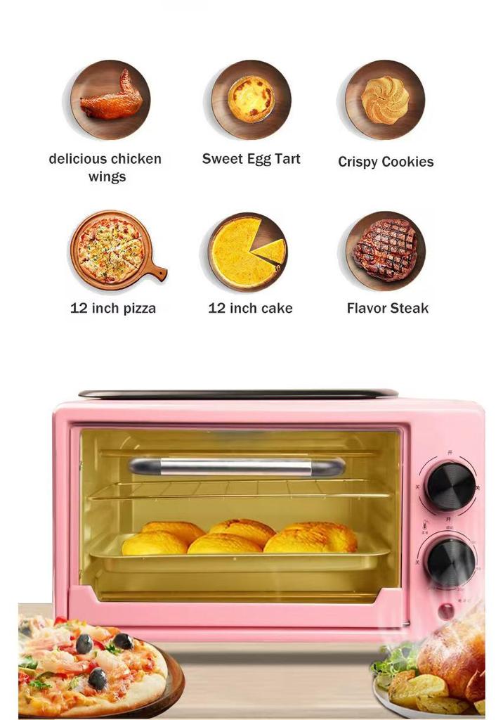 12L Multifunctional Mini Electric Oven for Home Baking