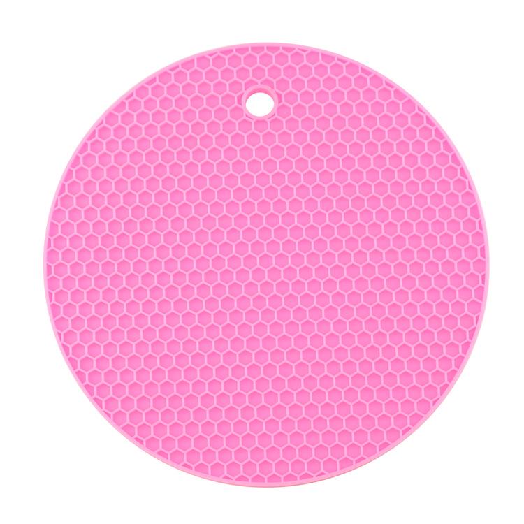 

Leeseph силиконовые держатели для кастрюль подставки коврики многоцелевые круглые держатели для кастрюль подставки открывалки для банок безопасный для пищевых продуктов термостойкий коврик 18x18&Round розовый