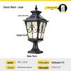 European Style Outdoor Solar Post Light: Waterproof Gate, Pillar, and Villa Wall Illumination