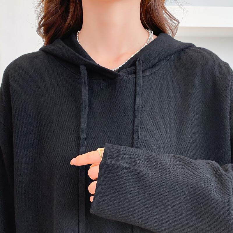 Felpa con cappuccio da donna MOKANA, elegante, a maniche lunghe, MKNJD3481