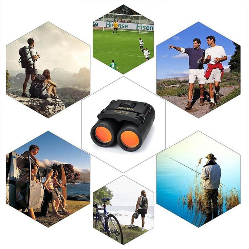 Mini 30x60 Telescope High Power High Definition Binocular Low Light Level Night for Vision Portable Outdoor