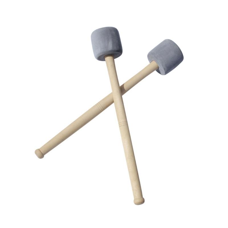 2 Pair Drumstick Foam for Head Mallets Percussion Bubble Drum Stick with Wood Ha