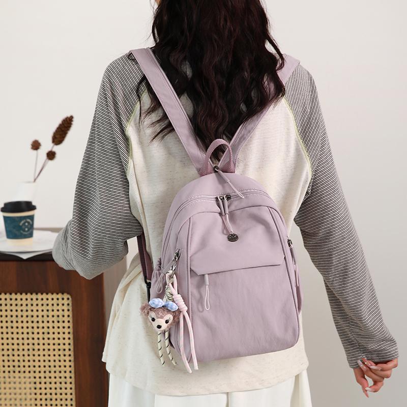 Backpack Women's Lightweight Large Capacity Student Schoolbag Nylon Travel Backpack