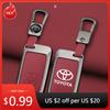 Per Toyota 2026 Copricerchi Caldi Custodia Portachiavi in Lega di Zinco e Pelle per Auto Guscio Chiave Remote Keyless Portachiavi Per Toyota Aqua RAV4 Land Crui
