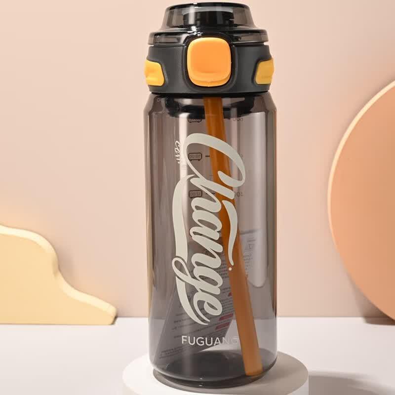 Fuguang 700ml Plastic Water Bottle with Straw