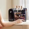 Countertop Cosmetic Organizers Skin Care Storage,Easy to Store Lipsticks Makeup Organizers for Vanity with Brush Holder