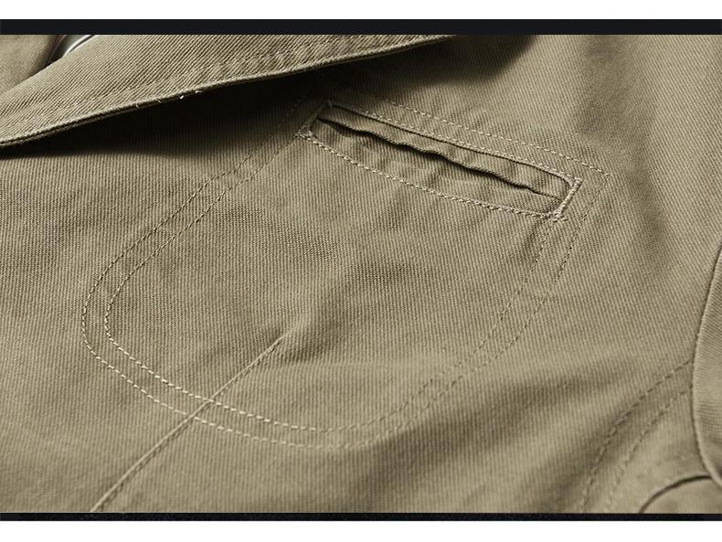 Men's Plus Size Pure Cotton Casual Blazer - Spring/Autumn Exclusive 817