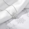 Zircon Women's Collarbone Chain Choker Snowflower Crystal Necklace Snowflake Necklace  Daily