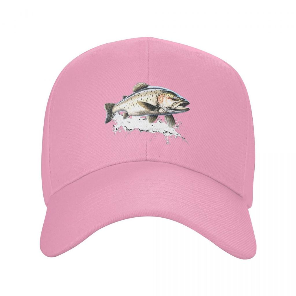 Frische Forelle Fisch Druck Kappe Mode Lässig Baseballkappen Verstellbare Mütze Hip Hop Sommer Unisex Baseballkappen