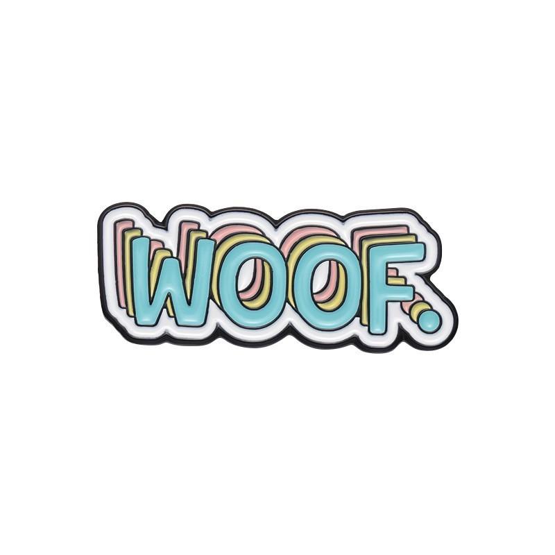 Dog Animal Whimsical Brooch Collection Colorful Engaging Lettered Cartoon Accessories