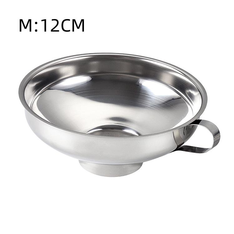 1PC Funil de Conservas de Aço Inoxidável Ferramenta de Cozinha Boca Larga Funil de Conservas Funil Filtro Vazamento Lata de Boca Larga Para Óleo Vinho Cozinha