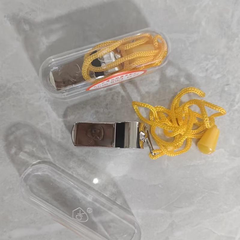 Metal Referee Coach Whistle with Lanyard