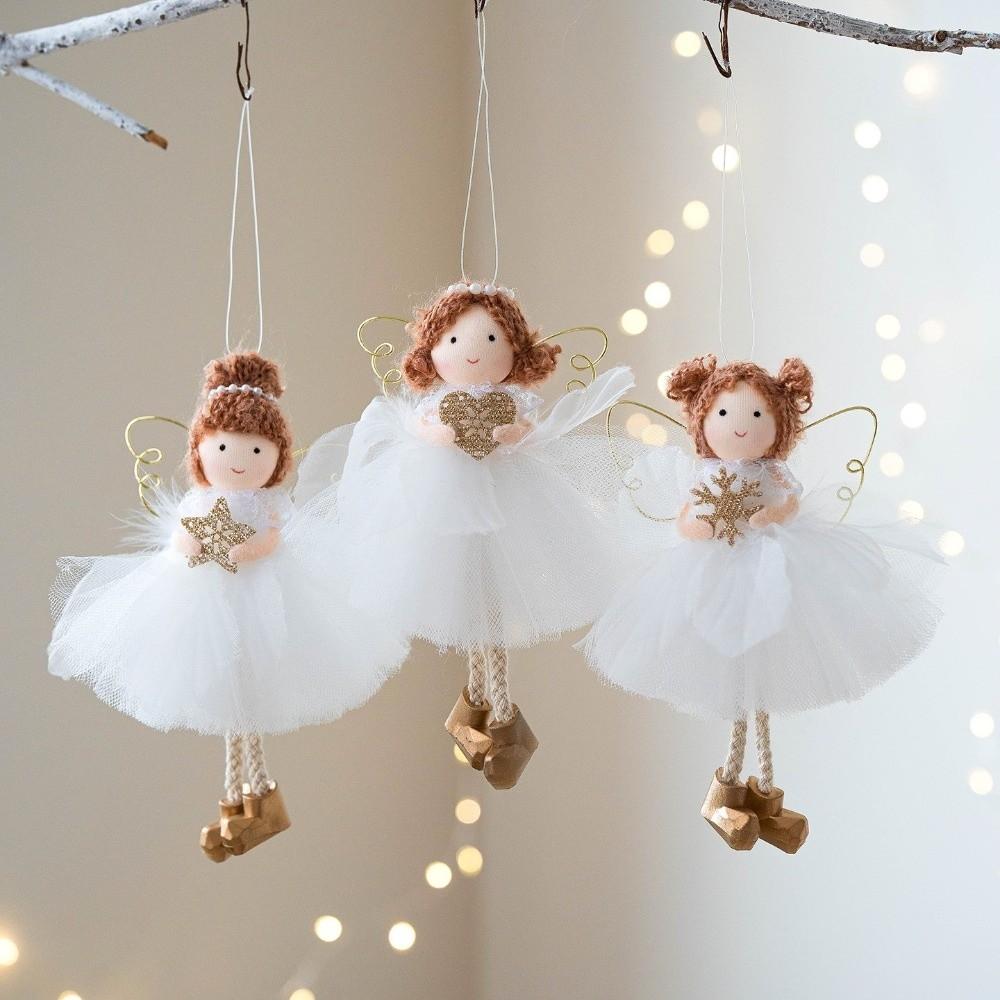 Gauze Skirt Christmas Tree Pendant Hanging Angel Girl Pendant Party Decoration