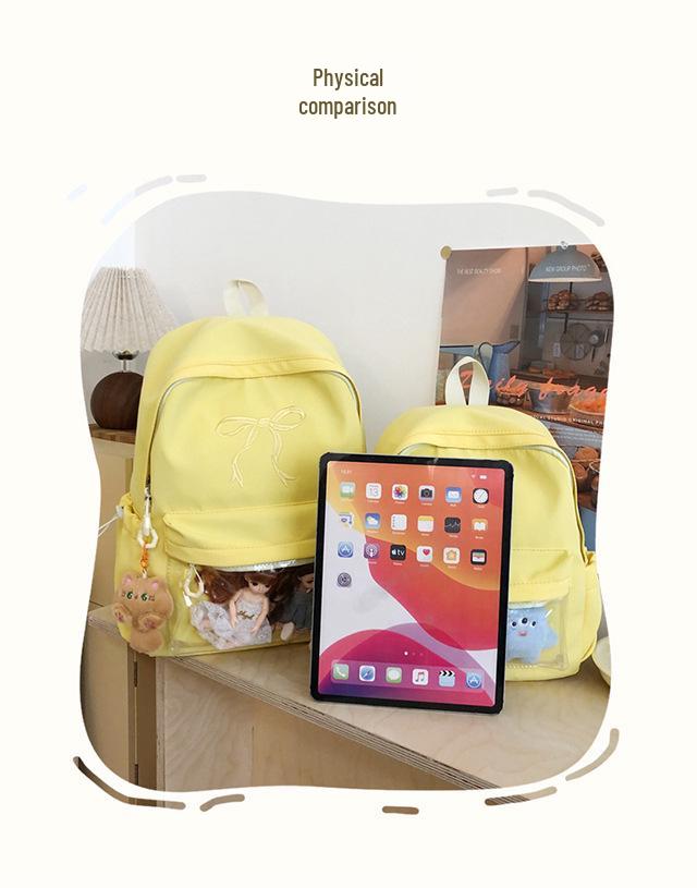 2025 Summer Japanese-Style Ita Bag for Girls - Large Capacity Backpack for Grades 4-12, with Laptop Compartment