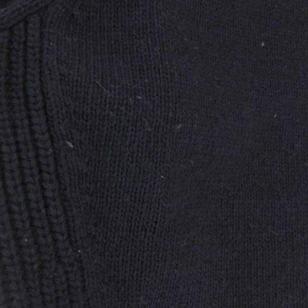 LACOSTE wool blend Long sleeve turtleneck sweater 36 Navy knit Women Used
