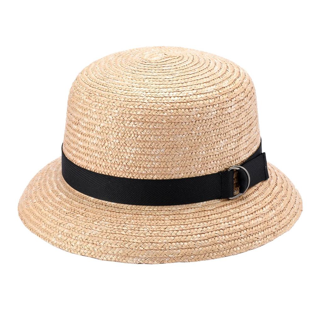Hat Manon Straw Crochet Taisho Straw (Tanaka Shop) Hat, Hat, UK-H112 (Beige, 55-57cm)