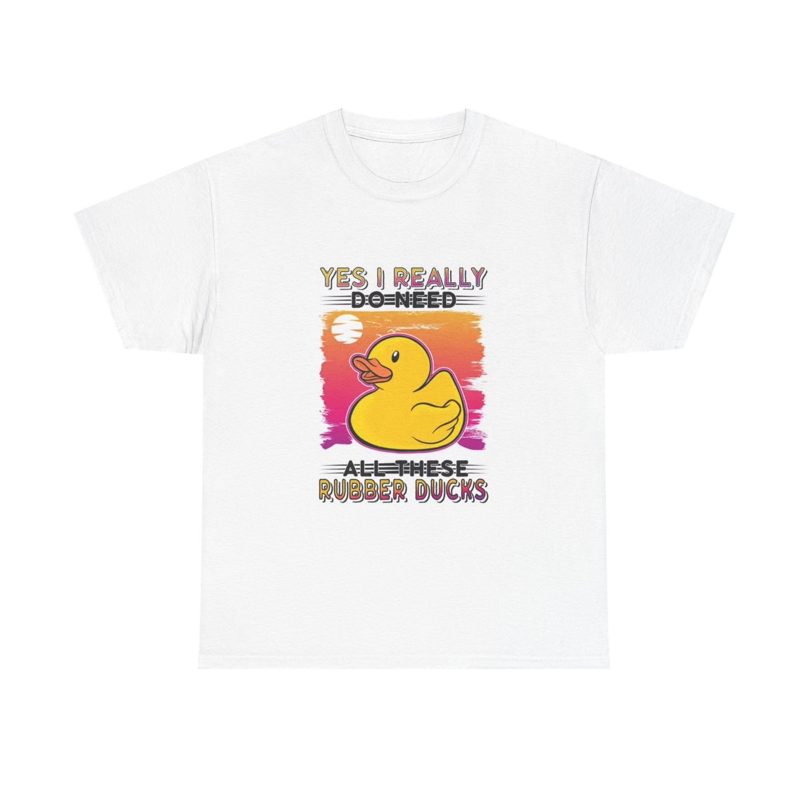 Funny Rubber Ducky Graphic T Shirt Jokes Gift Unisex Heavy Cotton Tee XXL
