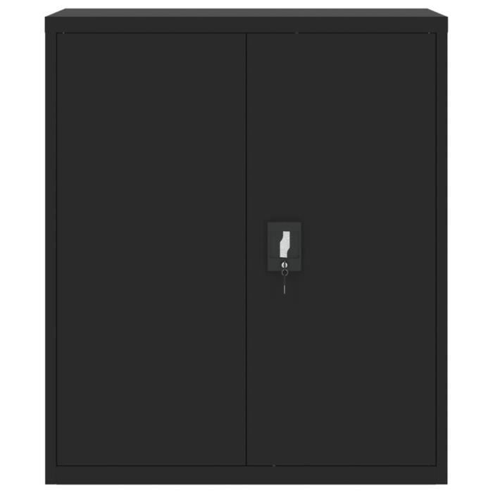VidaXL Black Filing Cabinet 90x40x105 Cm Steel 339738