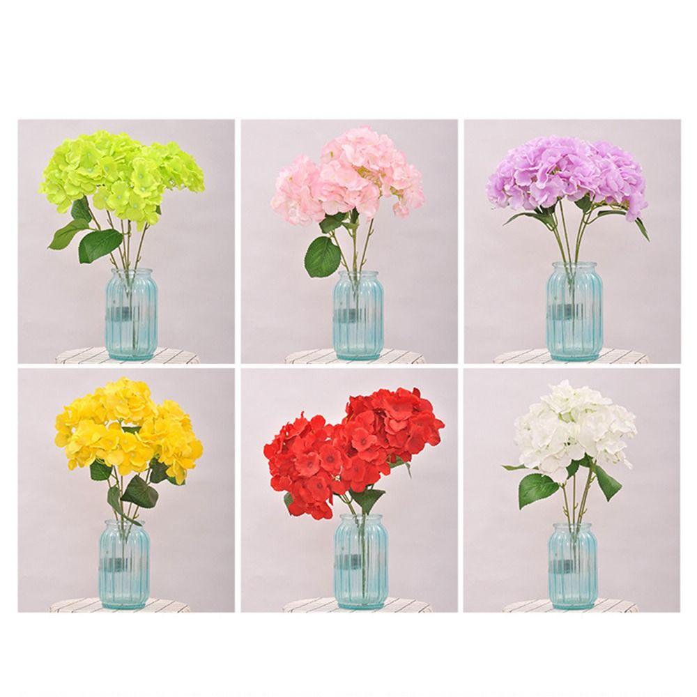 Bride Bouquet Artificial Rice Ear 6 Fork Simulation Ball Chrysanthemum Party Decoration