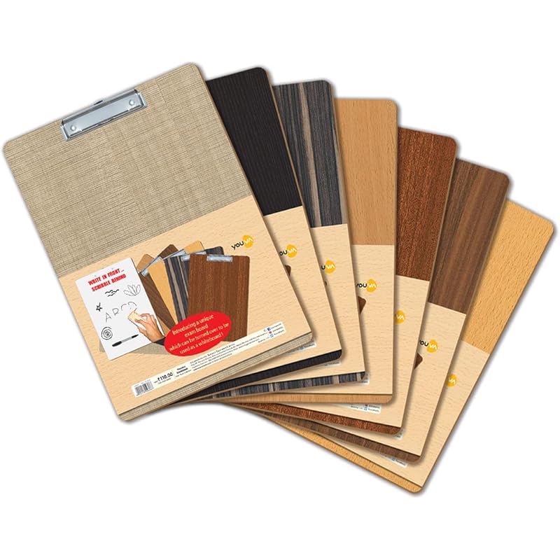 

Navneet Youva | Wooden Exam Board for Students and Artists | Size - 24 cm x 34.5 cm | Pack of 1 Pack of 1