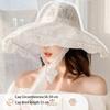 UV-Schutz Sonnenkappe Spitze Sonnenschutzhut Sommer Bucket Hat für Damen