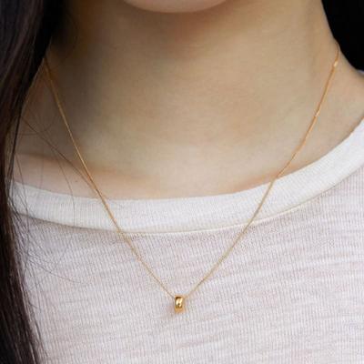 Byweekend Donut Necklace_gold