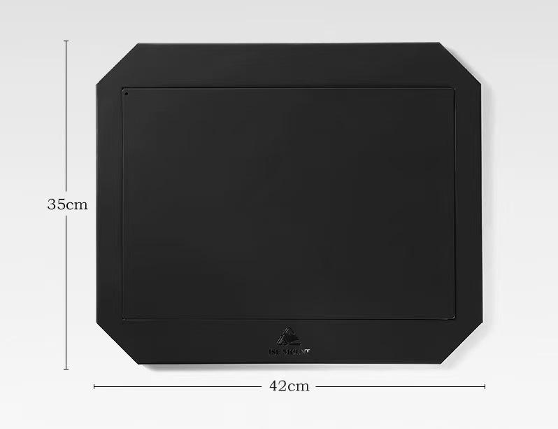 Klapptisch aus Eisendrahtgeflecht mit Stahlplatte & Holzplatte