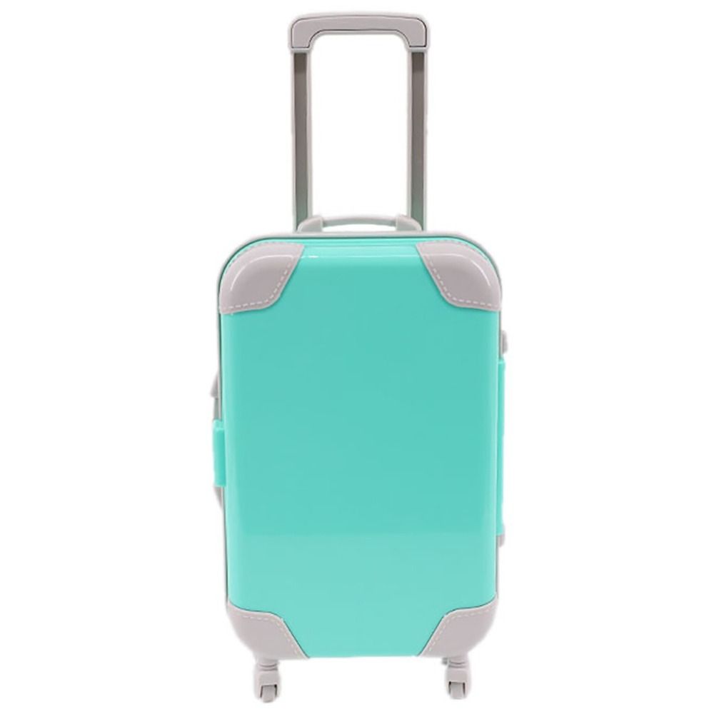 Kreatives Szenenmodell für 18-Zoll-Miniaturgepäck-Puppen-Trolley-Koffer Spielhaus-Puppenzubehör