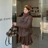 Light and short down cotton clothes for women are loose and thin, and the new small buckle thickened cotton clothes in winter are trendy.