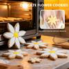 7 Pcs Flower Cookie Cutters-4.5", 3.7", 3.5", 3", 2.5", 1.9", 1.7" -Seven-Petal Sunflower, Daisy, Scalloped Stainless Steel Biscuit Cutters For