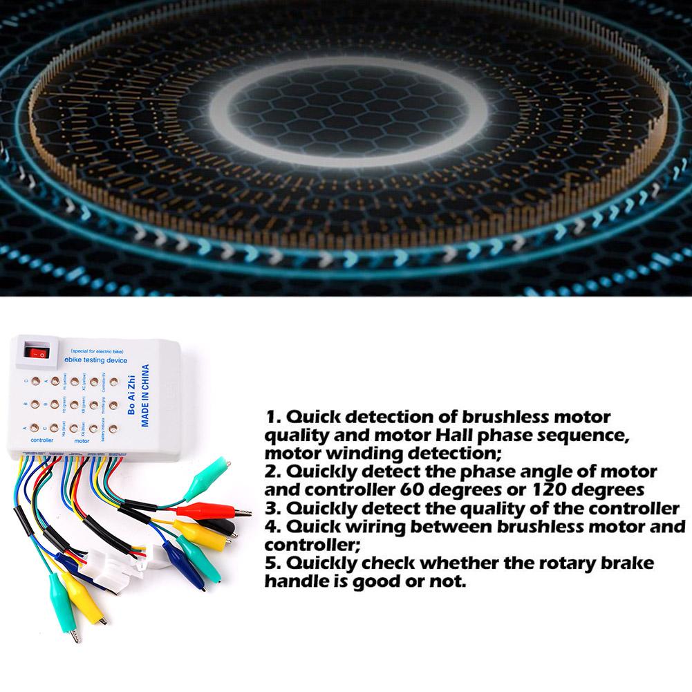 Elektromobil Reparaturgerät Roller Wartung Bürstenloser Motor Hall Controller Tester Für 24V/36V/48V/60V/72V