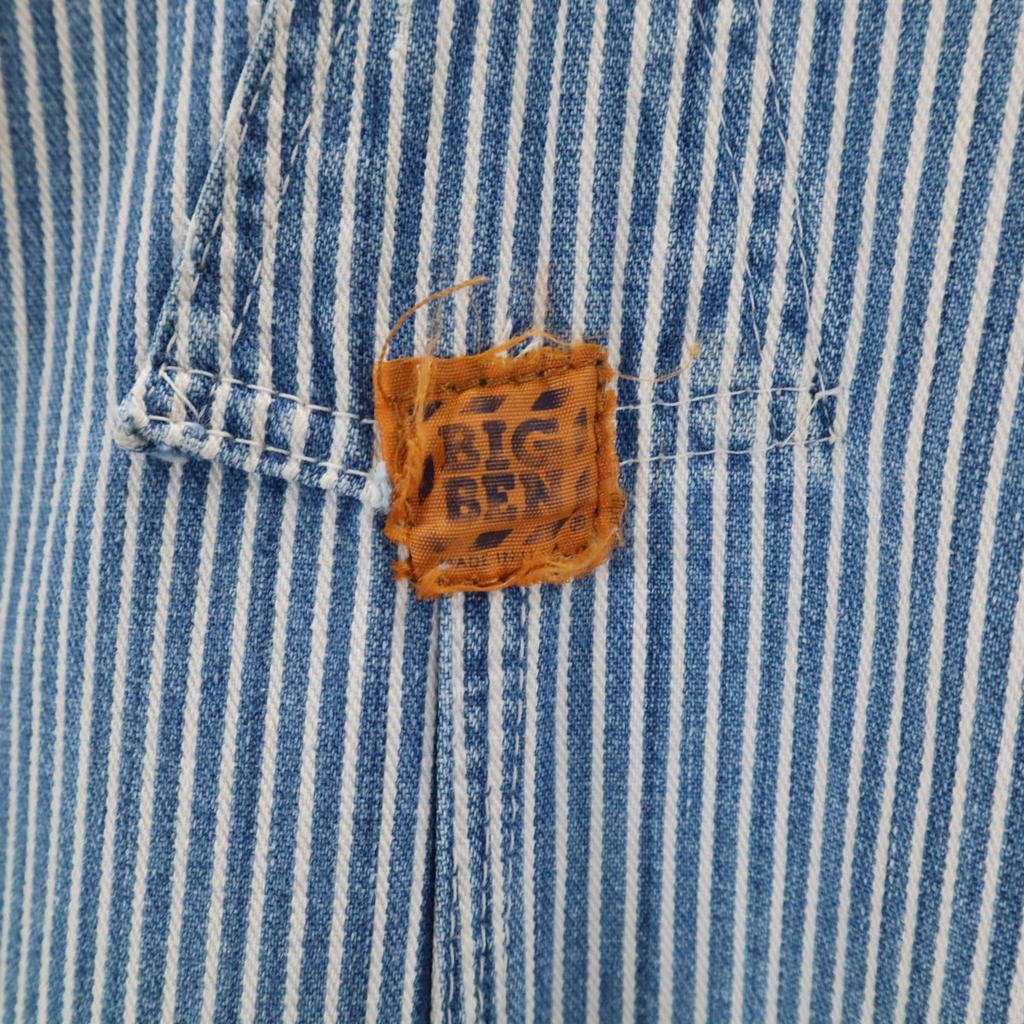 Big Ben 80s Made In USA Vintage Hickory Overall W34 BY WRANGLER Men's Used