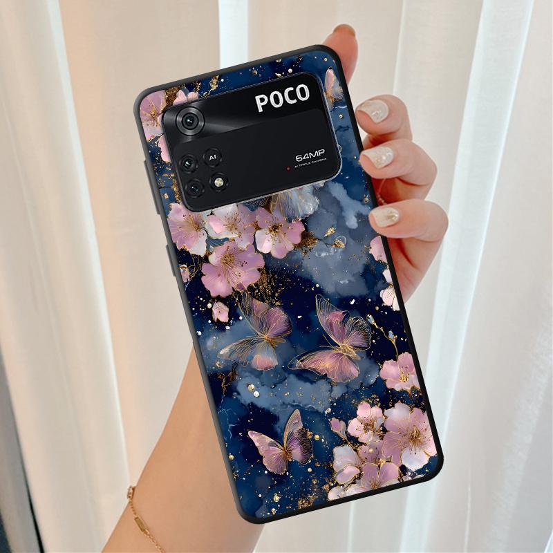Kreative Cartoon Schmetterling Handyhülle Case für Xiaomi Poco F8 M3 M4 M7 Pro C75 F1 M5 C61 C50 C71 X3 X4 X5 X7 Pro F3