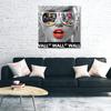 Quadro em tela Mulher com óculos Wall Street