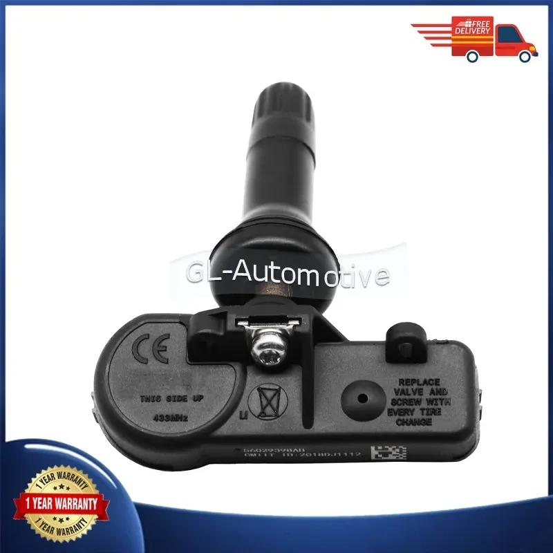 4 Stück Reifendruckkontrollsensor für Jeep Wrangler JL 2018-03 bis 2021-12 TPMS-Sensor 433MHZ 56029398AB 68241067AB