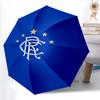 1pc Sturdy 8-Bone Auto Umbrella, Rangers FC Umbrella, Digital Printed, Foldable Umbrella for On-the-Go Outdoor Use