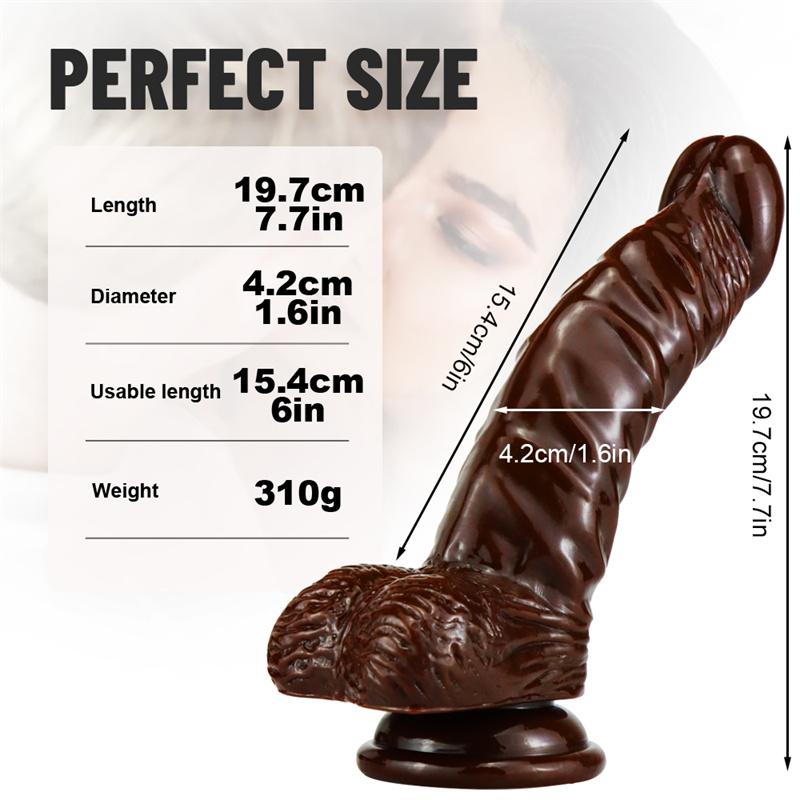 Crescent Large Simulation Dildo Crystal Soft Glue Female Masturbator Adult Products