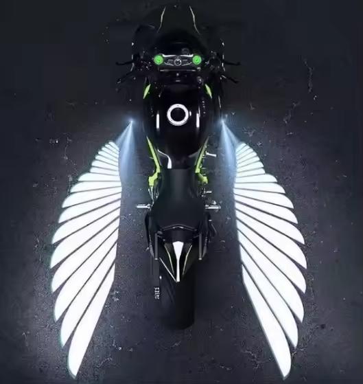 Motorcycle Modification LED Angel Wing Lights Decorative Projection Accessories for Motorcycle Lighting Systems