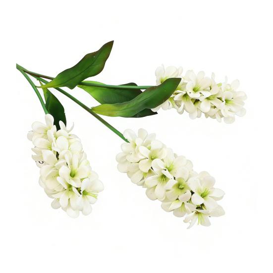 Flores de Jacinto Artificiais 19" Galho de Jacinto Falso Toque Real para Vaso Decoração de Casamento Casa Jardim Escritório