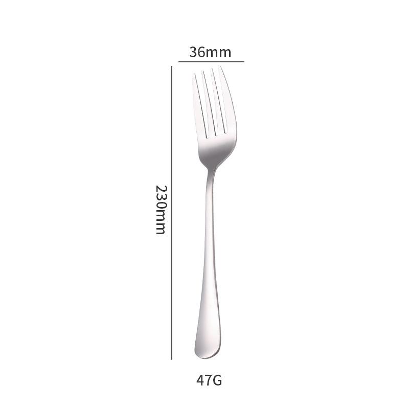Stainless Steel Common Spoon and Fork Set Banquet Party Service Parting Colander Cake Spoon Dessert Shovel Butter Knife
