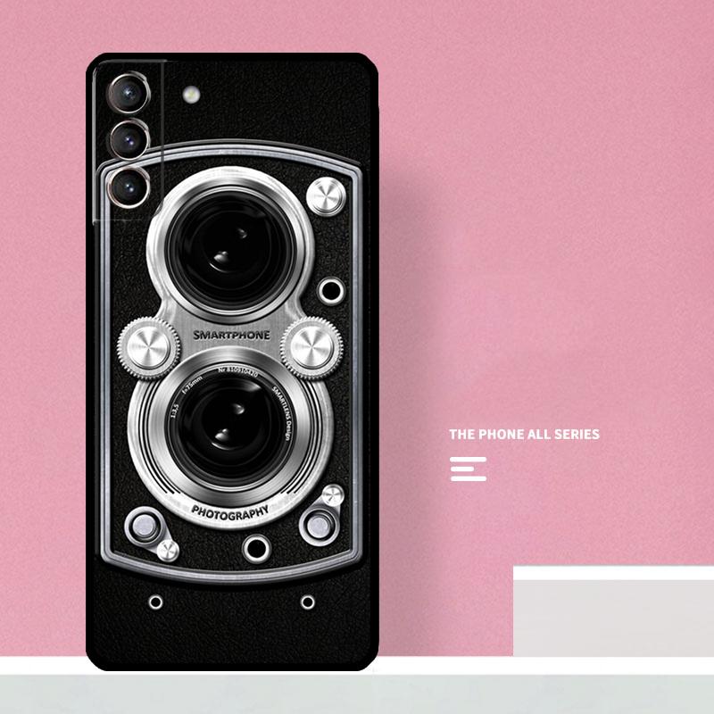 Classic Camera Lens Phone Case For Samsung Galaxy S25 S26 Ultra S20 S21 S22 S23 S24 Plus S10 S25 FE Cover Coque