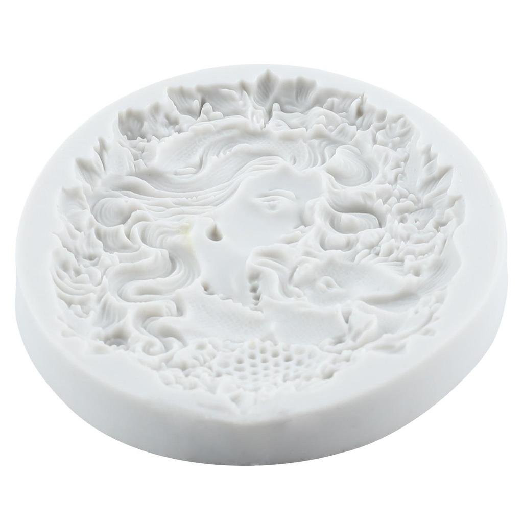 Mermaid Princess Silicone Molds Mermaid Princess Fondant Mold Cake Decorating Tools Cupcake Topper Candy Chocolate Gumpaste Mold